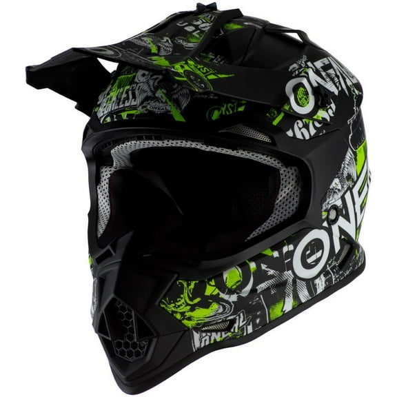 O'Neal 2 SRS Attack MX Offroad Youth Helmet Black/Neon MD