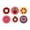 2, variant on Owl Punch Needle Coasters Kit,6-pattern punch needle Needle Coasters Kit ,Punch Art for Beginners,Suitable for Home Decoration