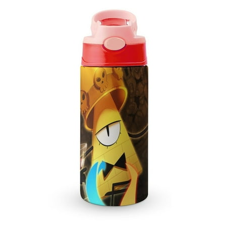 

Gravity Falls Kid s Insulated Water Bottle With Straw Vacuum Stainless Steel Cup Leak-Proof Toddler Thermoses Children Water Cup