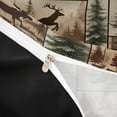 thumbnail image 4 of meiyoeat Rustic Farmhouse Cabin Duvet Cover King For Boys,Jungle Wildlife Deer Bear King Bedding For Kids,Black Reversible,3pcs(No Comforter), 4 of 6