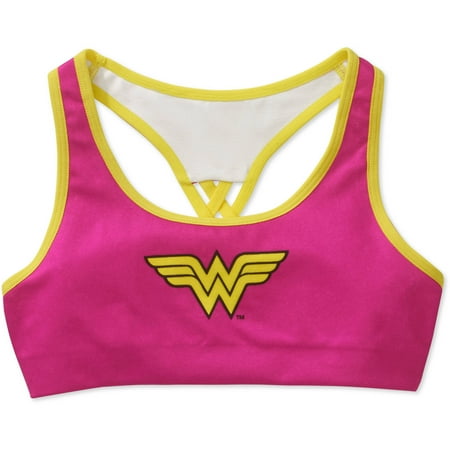 DC Superhero Wonder Woman Girls Bra, Seamless Racer Bra (Little Girls & Big Girls)