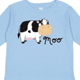 thumbnail image 4 of Inktastic Moo Says the Cow Boys or Girls Long Sleeve Toddler T-Shirt, 4 of 5