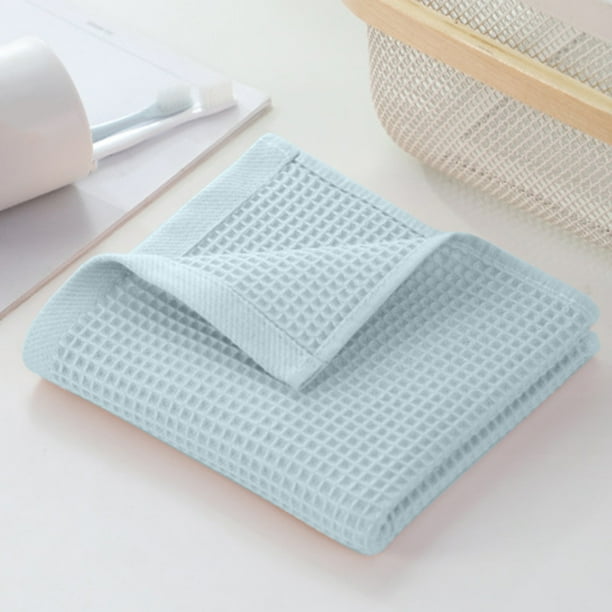 Toalla de Algodón, Paño de Cocina, Toalla Facial de Nido de Abeja, Absorbente de Pelusa