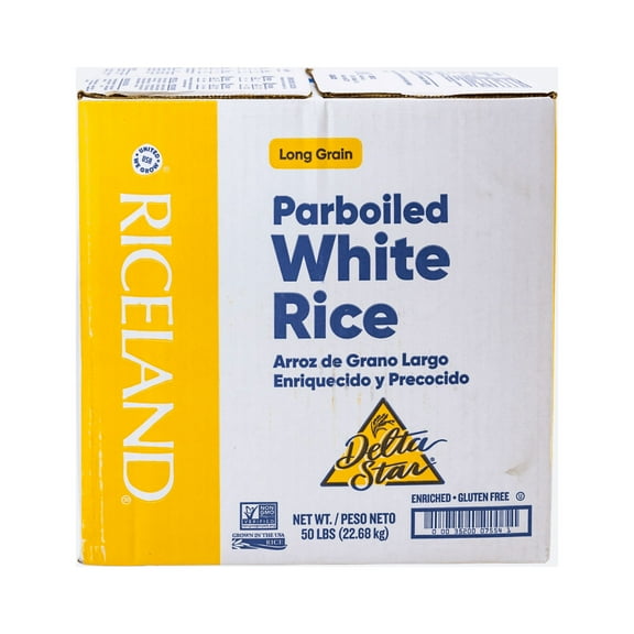 Delta Star White Parboiled Rice-50 lbs Enriched And Long Grain (22.6 Kg)