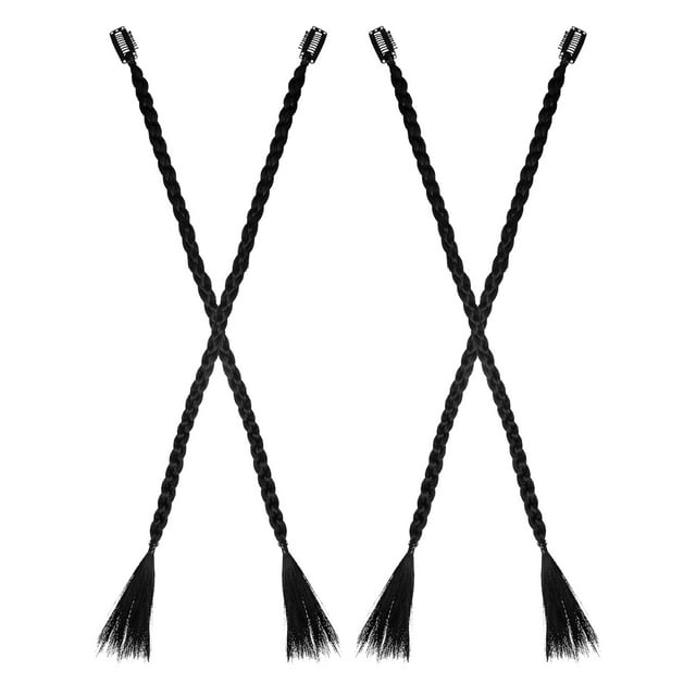 CRAFTHROU 4Ud Extensiones De Coleta Trenzada Sintética Clip in Para Peinados Mujer
