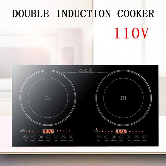 High-Power Induction Stove, Embedded Induction Cooker Set, 2400W Total Output for Efficient Cooking, Magnetic Pot Compatible, Easy Cleaning and Heat Dissipation, for Home Chefs