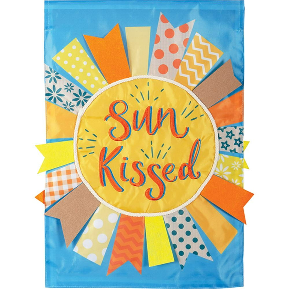 Carson Applique Garden Flag Sun Kissed, Double Sided, Outdoor Yard