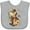 AC-Heather Grey, variant on Inktastic Corky Cow Boys Baby Bib