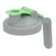 thumbnail image 1 of Tapas de tarro de albañil con asa, verde, gris, selladas, fáciles de transportar, tapa abatible para tarro de albañil de 88 mm, 1 of 10