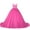 Hot Pink, variant on Tulle Flower Girl Princess Wedding Lace Applique Pageant Dresses Long Girls Party Ball Gown, Sized 2-14T