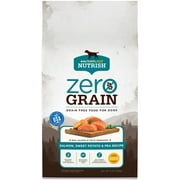 Rachael Ray Nutrish Zero Grain Natural Dry Dog Food, Grain Free, Salmon & Sweet Potato Recipe, 4 lbs