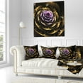 thumbnail image 3 of Designart 16" x 16" Purple Polyester Throw Pillow, 3 of 5