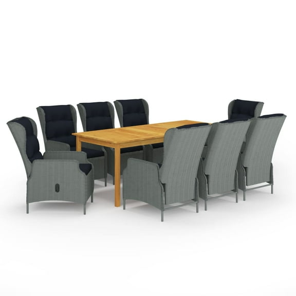 vidaXL Patio Dining Set Outdoor Dining Table and Chairs Patio Conversation Set