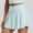 Light Blue, variant on Womens Pleated Tennis Skirt High Waisted Tummy Control Athletic Skort With Inner Shorts Pockets Breathable Sports Skort For Workout Pickleball L