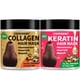 thumbnail image 1 of Mascarilla capilar de colágeno y mascarilla capilar de queratina para cabello dañado Tratamiento capilar de queratina Reparación Acondicionador profundo para cabello seco Vitamina E Mascarilla hidrata, 1 of 5