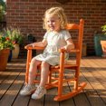 thumbnail image 6 of Ktaxon Wooden Child's Rocking Chair,Hardwood Rocker,Small Wooden Rockers for Kids Ages 3-6,for Patio Porch Outdoor & Indoor,Living Room,Bedroom,Balconies(Orange), 6 of 9