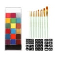 thumbnail image 1 of Pintura facial y corporal Soledad 20 colores para Cosplay VERDE, 1 of 7