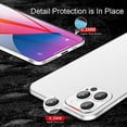 thumbnail image 2 of Mobile Phone Case Compatible for iPhone 14 Pro Max, Frosted Silicone Soft Cover for iPhone 14 Series,White, 2 of 6