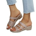 thumbnail image 4 of AXXD Womens Shoes Sandals Gold Wedge Summer Beach Mothers Day, 4 of 9