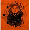 thumbnail image 2 of Celestial Sun Space Hands Spiritual Womens Fitted Plus Size Graphic Tee Brisco Brands 2X, 2 of 5