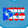 thumbnail image 4 of Inktastic Puerto Rico Flag in Text Boys or Girls Baby Bib, 4 of 4