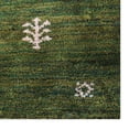 thumbnail image 3 of Rugsotic Carpets Handmade Rugs Hand Knotted Loom Rectangle 10'x13' Green Beige Silk for Indoor Use, 3 of 5