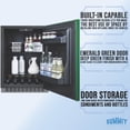 thumbnail image 5 of Summit 24" Built-In Refrigerator, 4.8 cu.ft., ADA Compliant, Undercounter, Green, Stainless Steel - AL54, Green, RHD, 5 of 5