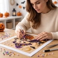 thumbnail image 5 of Halloween Cat Pearl Art DIY Kit, Diamond Art (Style F) Spooky Cute 3D Pearl Diamond Painting Crafts Kits for Adults, DIY Fall Home Decor Wall Art, 5 of 6