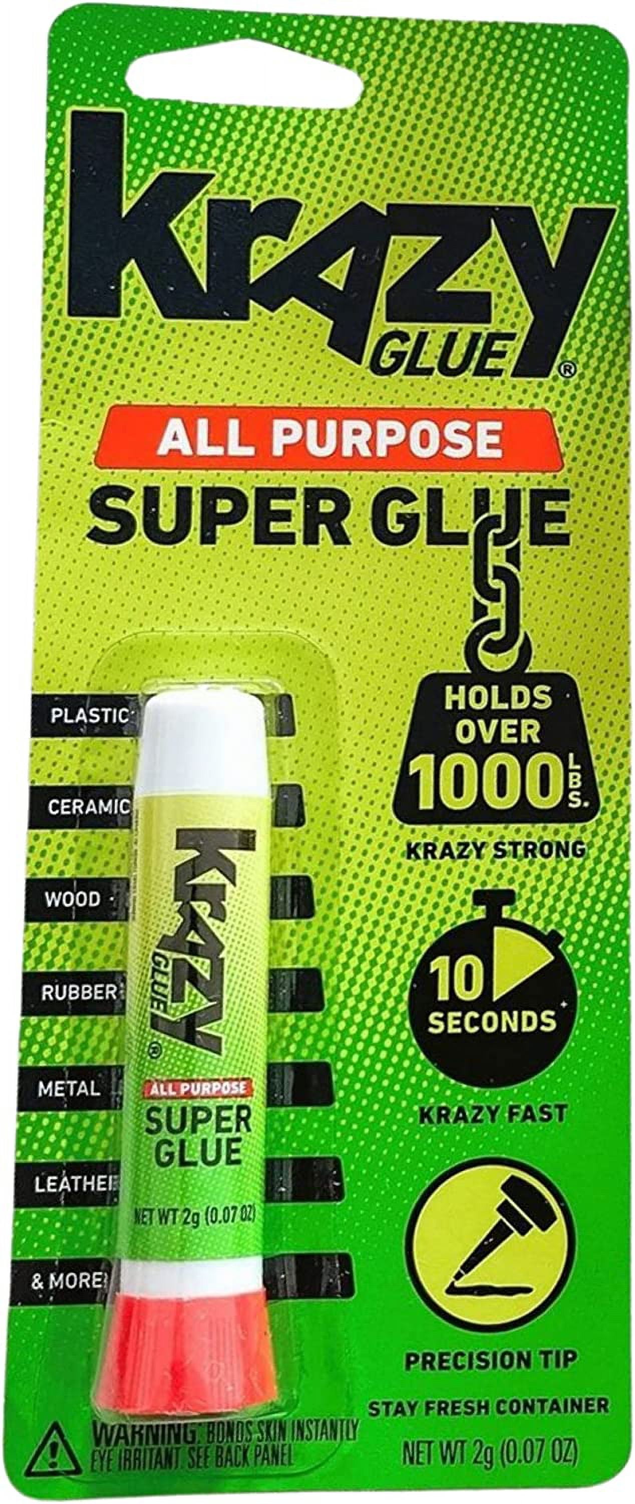 Krazy Glue Original Crazy Super Glue All Purpose Instant Repair, 10 Count
