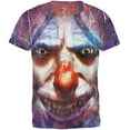 thumbnail image 2 of Halloween Insane Nightmare Clown All Over Mens T Shirt Multi LG, 2 of 2