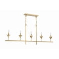 thumbnail image 2 of 537-GA Crystorama Lighting Broche - 5 Light Chandelier In Modern Style-21 Inches Tall and 53.5 Inches Wide-Antique Gold Finish, 2 of 10