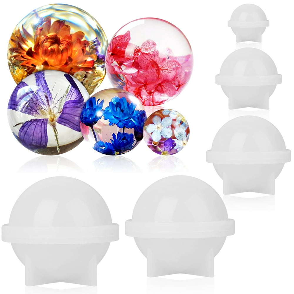 Sphere Resin Round Silicone Molds, EEEkit Epoxy Resin Ball Molds for