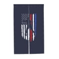 thumbnail image 7 of DouZhe Doorway Drape Split Curtains, Baseball American Flag Patriotic Pattern Room Divider Privacy Door Curtains, 34" x 56", 7 of 7