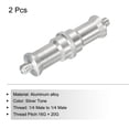 thumbnail image 3 of Adaptador de soporte de luz Uxcell 1/4 macho a 1/4 macho, tornillo enroscado para trípode de micrófono, soporte de cámara, paquete de 2, 3 of 5