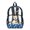 Westie Dog Paw Bone Blue, variant on SEANATIVE Clear Backpack for Kids School Bag 17 Inch Large Capacity Bookbag Transparent Clear Bag Lightweight Casual Travel Beach Backpack for Teen Students, French Bulldog Dog Paw Bone Beige
