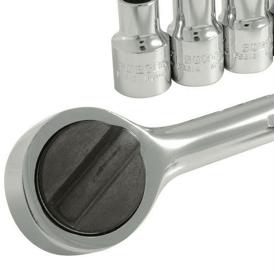 Surtek 10 Imperial Socket Set and Accessories 1/2” , Steel