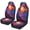 Palm Tree Sunset, variant on XYZCANDO Tropical Turtle Car Front Seat Covers Set of 2 Nonslip Car Seat Covers Front Seats Only Stretch Polyester Fabric Cover Cars Seats Covers Protector for Cars Sedans SUVs