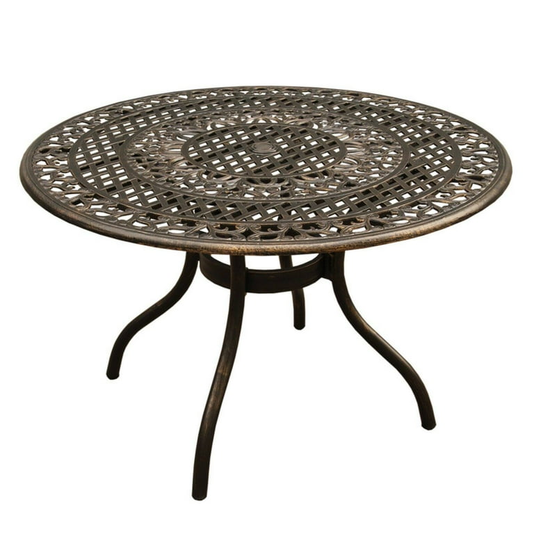 Oakland Living Ornate Mesh Lattice Aluminum 5 Piece Patio Dining Set Com 5 Piece Patio Dining Set, Oakland Living Outdoor Furniture