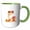 Green/White, variant on 3drose, Orange and Yellow Snake - Chinese Zodiac 2025 Queen. Get Money Gift, 11oz Magic Transforming Mug