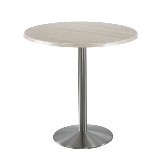 42" Tall OD214 Indoor/Outdoor All-Season Table with 36" Diameter Charcoal Top