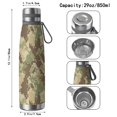 thumbnail image 3 of 29oz Insulated Water Bottle with Tea Infuser, Stainless Steel Travel Mug, Camouflage Print, 3 of 6