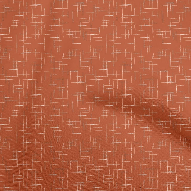 oneOone Velvet Orange Fabric Abstract Fabric For Sewing Printed Craft Fabric By The Yard 58 Inch Wide