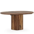 thumbnail image 2 of Spaco 55" Conference Table, Oval Rustic Meeting Table For 6 People, Table for Indoor as Home Office, Brown, 2 of 4