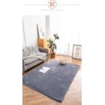 thumbnail image 1 of Soft Fluffy Area Rug, Washable Silk-Wool PV Fleece, Non-Slip, Family and pet Friendly Living Room Rug (Light Grey,20×32 inch), 1 of 5