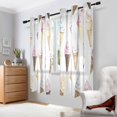 thumbnail image 2 of Yayeee Window Curtains Light Filtering 63"x42" Grommet Panel Pair Home Living Room Decor, Ice Cream Pattern, 2 of 7
