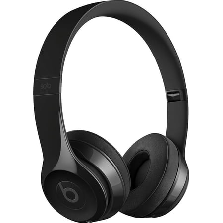 Restored Beats Solo 3 Gloss Black Wireless Headphones Without Cable (Refurbished)