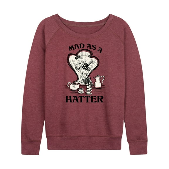 Alice In Wonderland - Mad Hatter - Women's Lightweight French Terry Long Sleeve Shirt