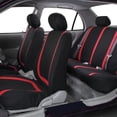 thumbnail image 2 of Car Seat Covers Universal Flat Cloth Full Set for Solid Benches 8 Pcs 12 Colors, 2 of 8