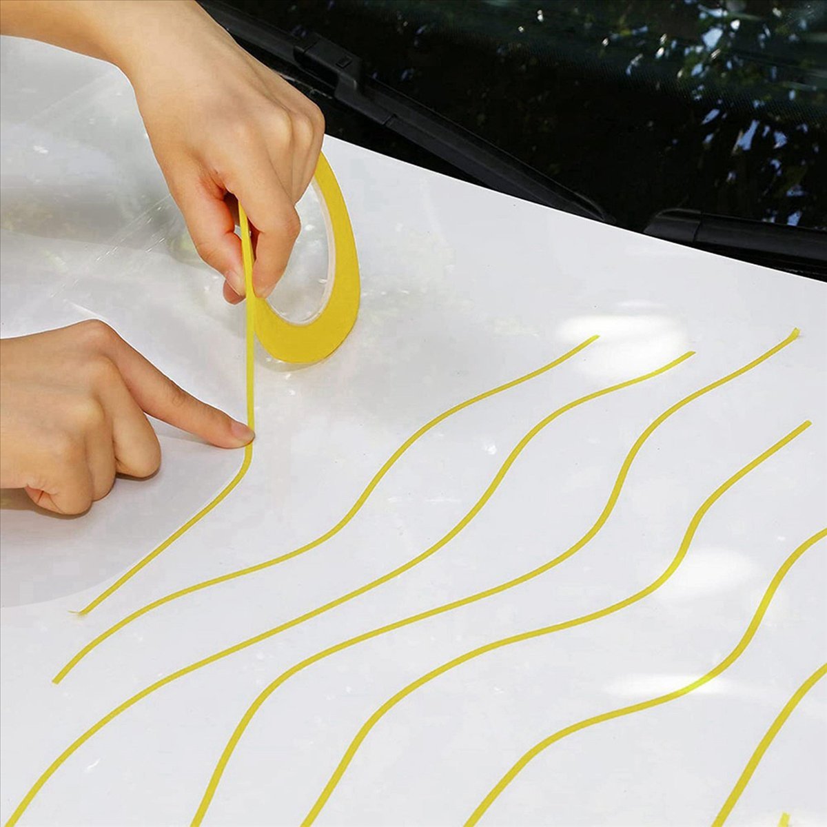 30 Rolls Fine Line Tape 1/16,7/10,1/8,1/4,1/2,3/4 Inch X 55Yard, Fineline Masking Tape, Painters Automotive Masking Tape