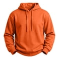 thumbnail image 5 of SEROYE Sweatshirts for Men Solid Hooded Long Sleeve Pullover Lightweight Fall Winter Casual Sport Outdoor Tops (2XL, Orange), 5 of 10